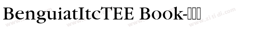 BenguiatItcTEE Book字体转换